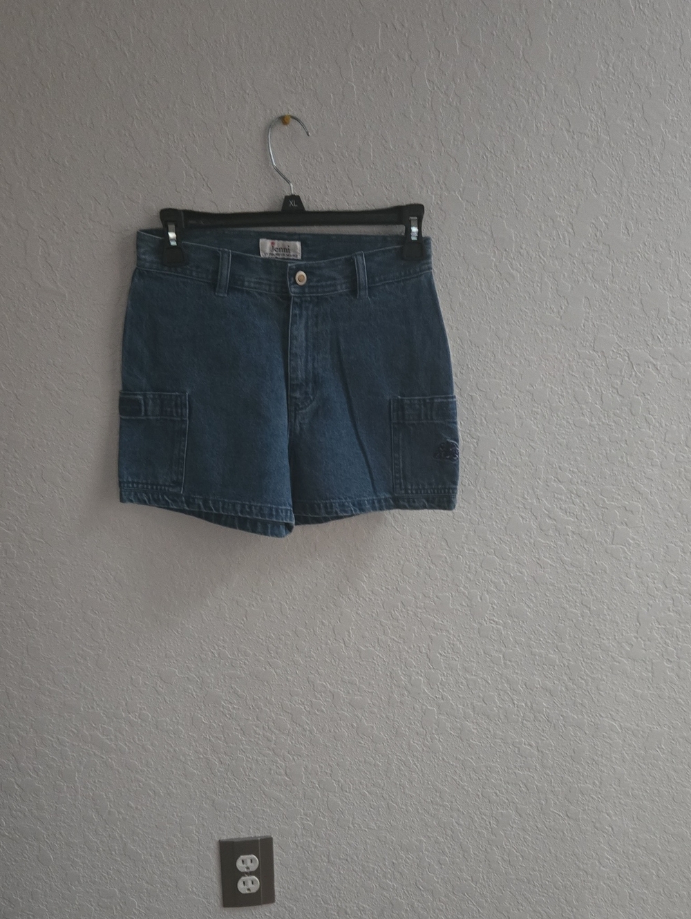 Classic Girls Denim Cargo Shorts - Blue